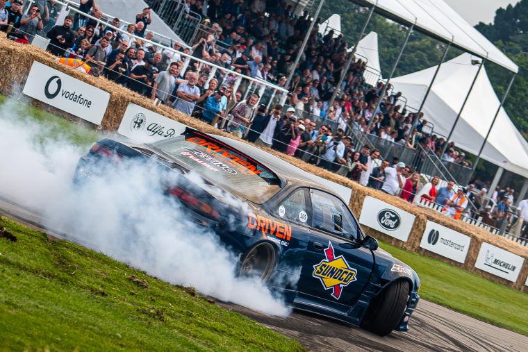 Goodwood Festival of Speed Driftkhana practice 