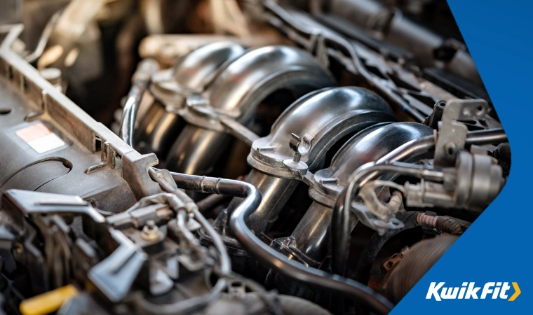 A close-up of the inner mechanisms of an engine.